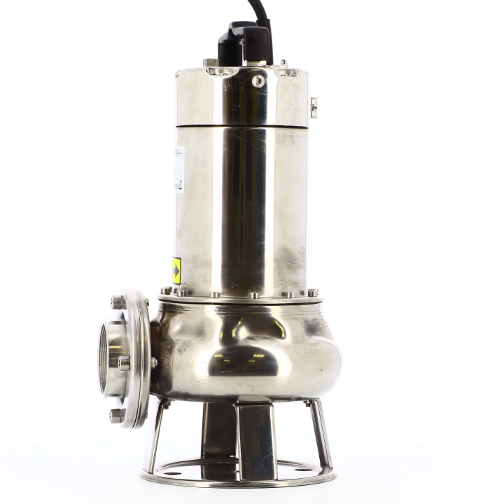 Pompe de relevage 1,5KW Triph Eaux chargées Inox roue vortex