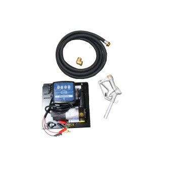 Station électrique fioul 12V 60L/Min + Pistolet Manuel Alu
