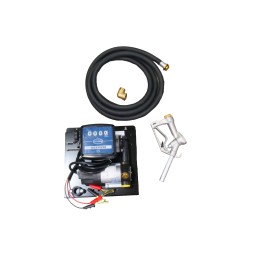 Station électrique fioul 12V 60L/Min + Pistolet Manuel Alu
