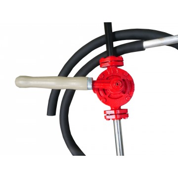 Pompe Vide-fut GNR Fioul Gasoil 1/2 rotative 2000L/Min + flexible 2m et bec verseur