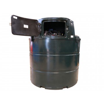 Cuve stockage GNR Fioul Extérieur Plastique - 2400L + Pompe 50L/Min