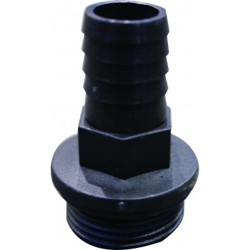 Raccord cannele plastique male 1'' x 20