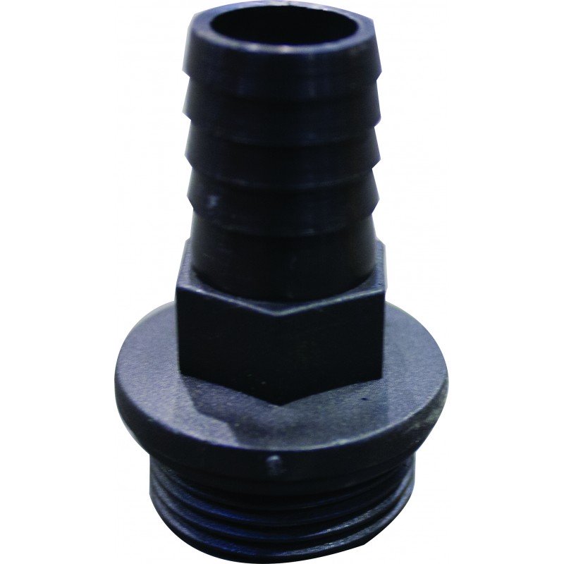 Raccord cannele plastique male 1'' x 20