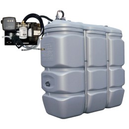 Cuve stockage GNR Fioul Intérieur PEHD - 1500L + Station 230V 50L/Min