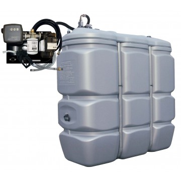 Cuve stockage GNR Fioul Intérieur PEHD - 1500L + Station 230V 50L/Min