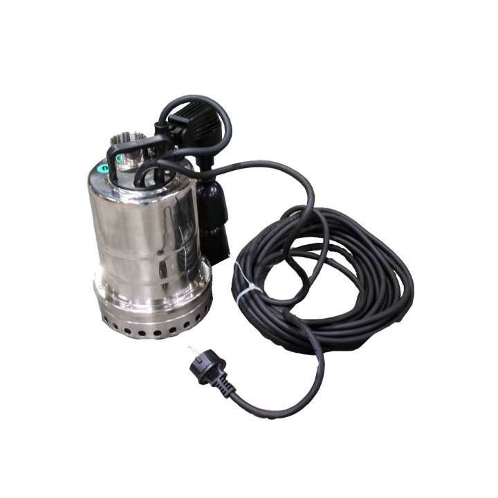 Pompe de relevage immergée 0,25KW Eaux chargées en Inox avec flotteur
