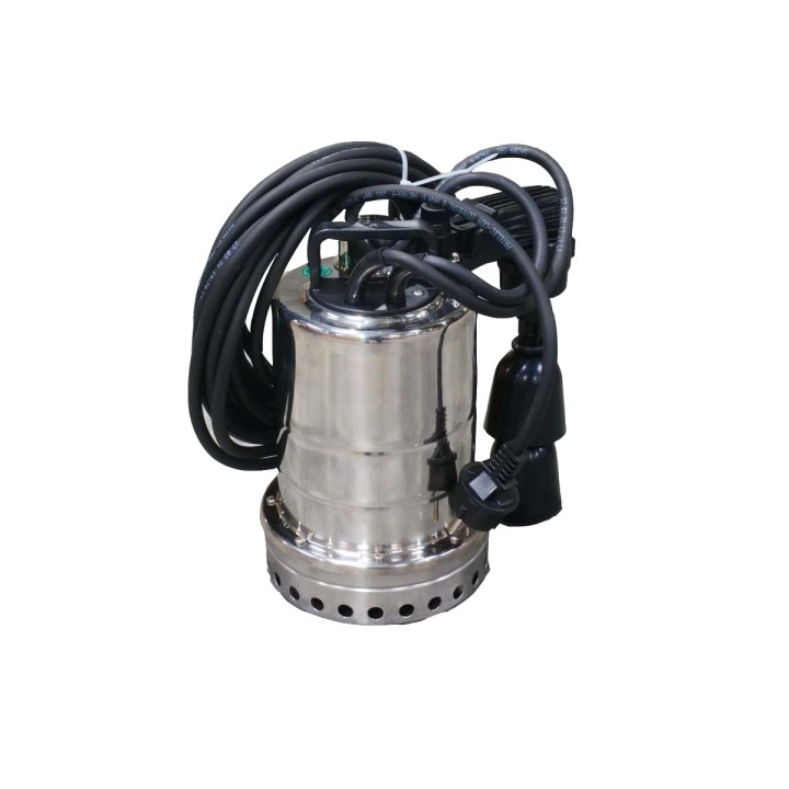 Pompe de relevage immergée 0,25KW Eaux chargées en Inox avec flotteur