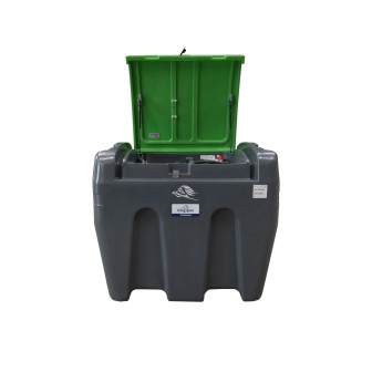 Cuve ravitaillement GNR Fioul - PEHD - 900L + Pompe 12V 50L/min + Compteur numérique
