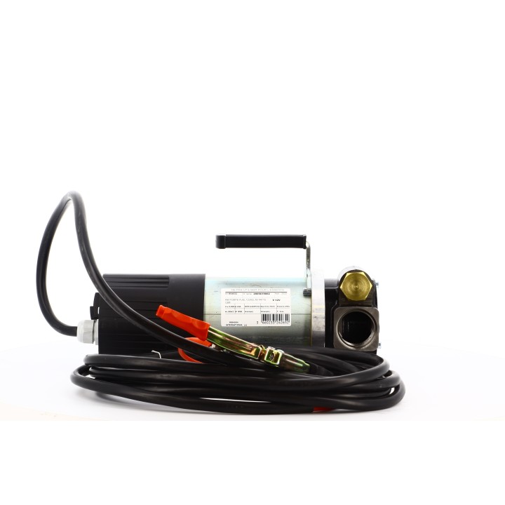 Pompe électrique fioul 12V 80L/Min sur patte
