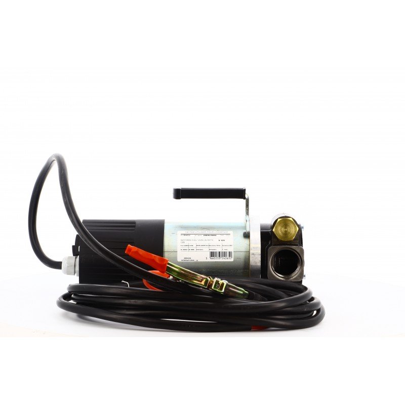 Groupe transfert élec 12V 80L/Min + Pistolet manuel Alu + Flexible