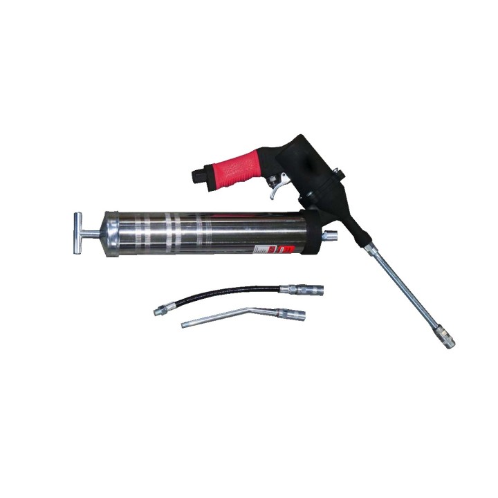 Pompe à graisse Pneumatique Coup par coup Rigide + agrafe