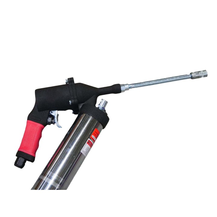 Pompe à graisse Pneumatique Coup par coup Rigide + agrafe