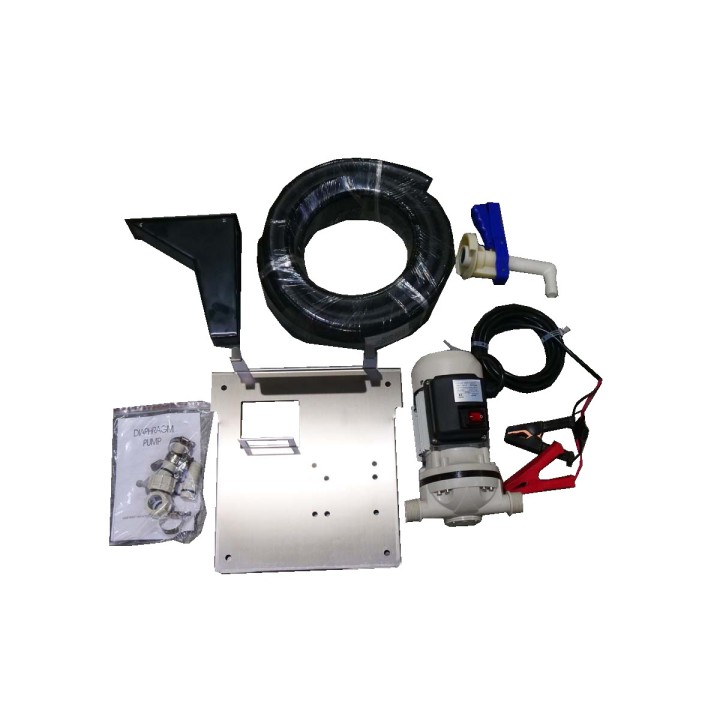 Pompe-station AdBlue 12V 35L/min + Pistolet automatique + Kit d'aspi