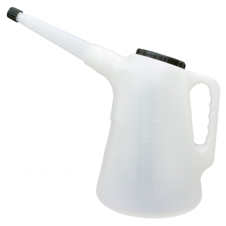 Broc plastique gradué 5L avec flexible