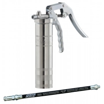 Pistolet à graisse LUBESHUTTLE + flexible renforcé et agrafe