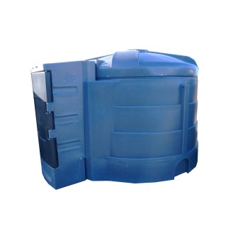 Cuve stockage GNR Fioul Extérieur Plastique - 5000L + Pompe 80L/Min & armoire intégrée