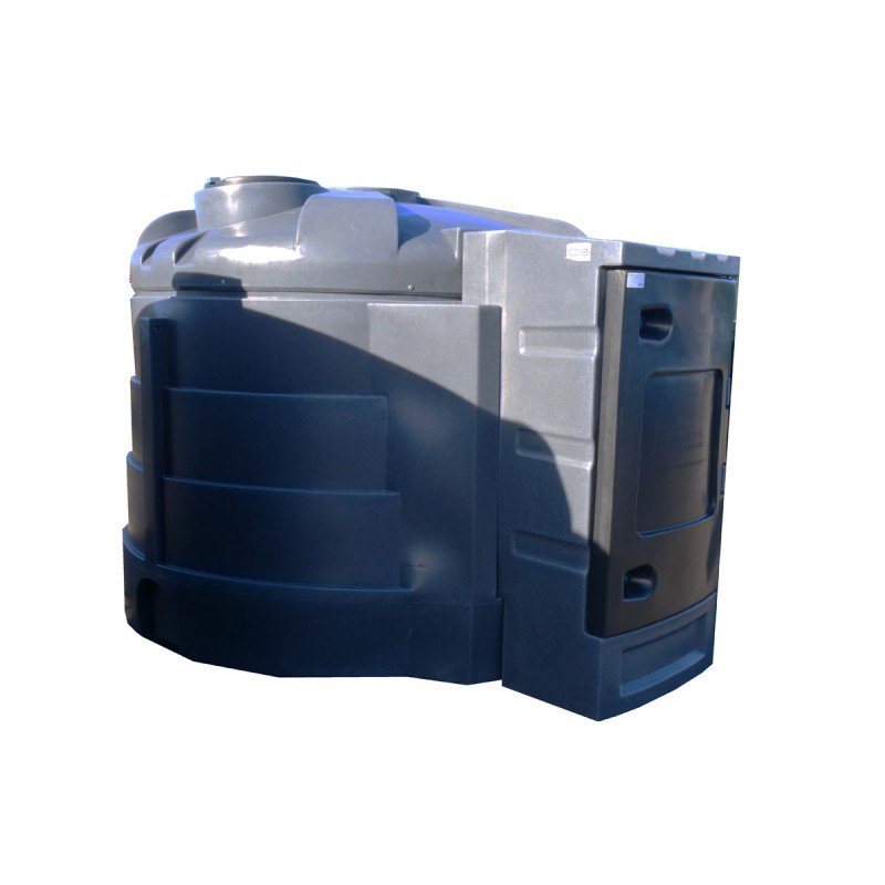 Cuve stockage GNR Fioul Extérieur Plastique - 5000L + Pompe 80L/Min & armoire intégrée