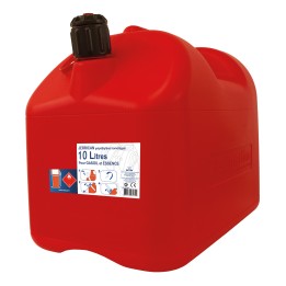 Jerrican plastique pour Essence 10L + bec anti-goutte