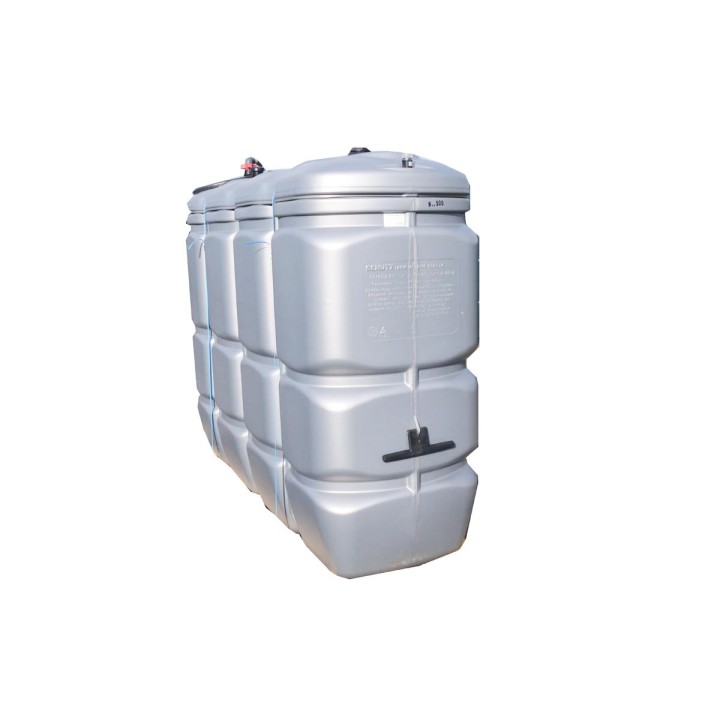Cuve GNR Fioul Gasoil de 2000L - Intérieur PEHD + Station 230V 50L/Min