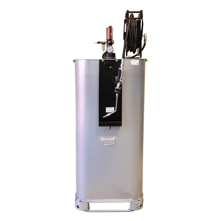 Cuve de stockage Huile Neuve 1000L Galva + Pompe 5:1