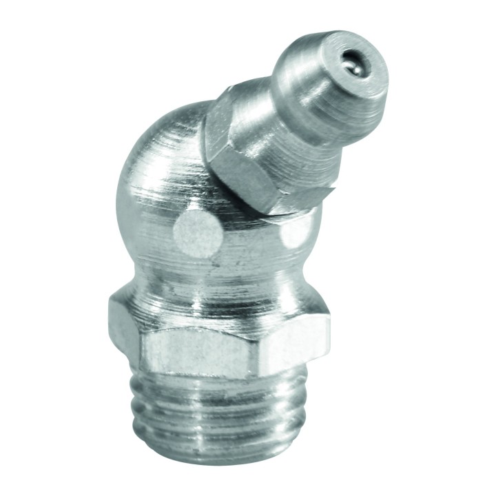 Graisseur bec 45° coudé zingué 8x125 blister x5