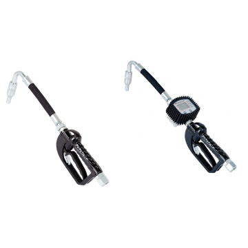 Pistolet à huile avec flexible et bec anti-goutte