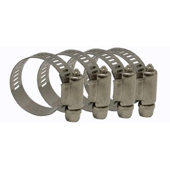 Lot de 4 colliers de serrage inox