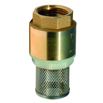 Crepine clapet laiton 3/4'' avec crepine inox package