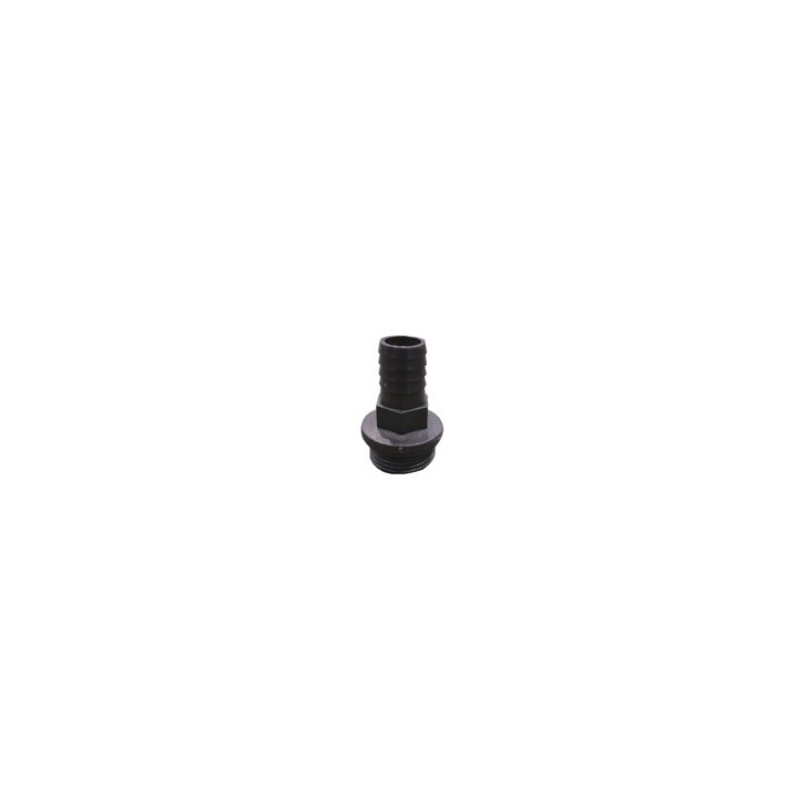 Raccord cannele plastique male 3/4'' x 20 package