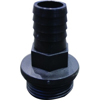 Raccord cannele plastique male 3/4'' x 20