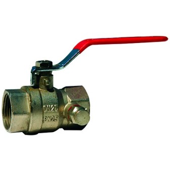 Vanne a boisseau spherique avec purge pn25 ff 3/4''