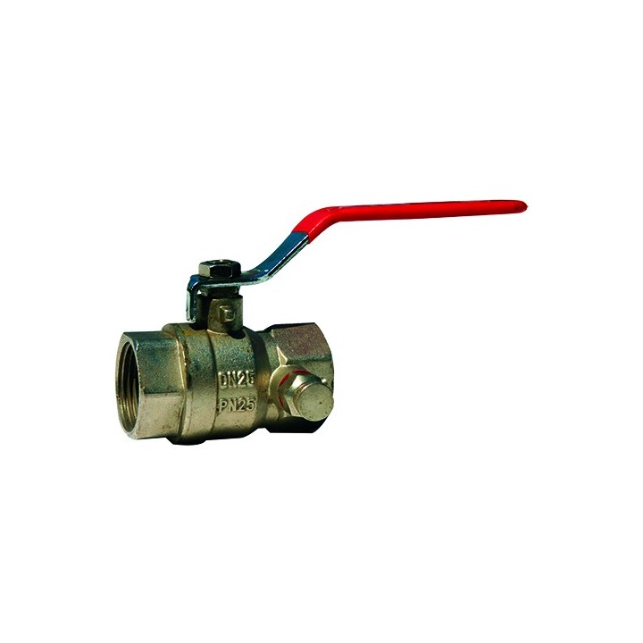 Vanne a boisseau spherique avec purge pn25 ff 3/4''