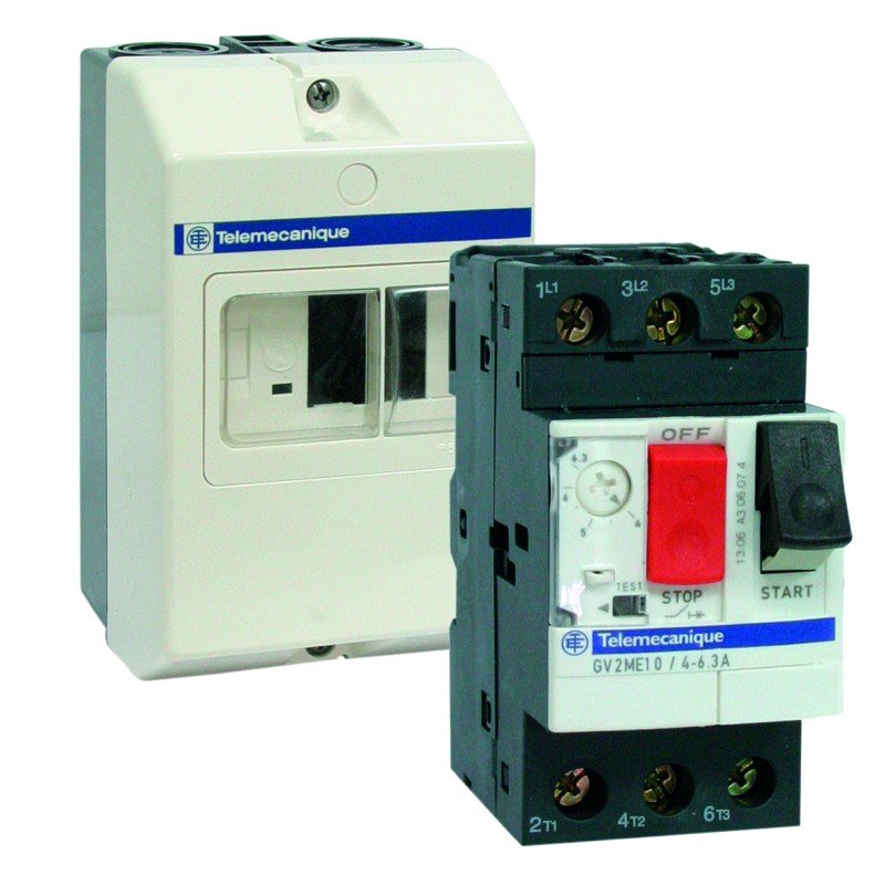 Disjoncteur magneto-thermique 6 a 10a avec boitier