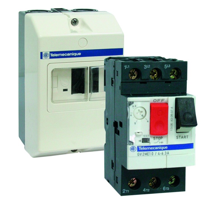 Disjoncteur magneto-thermique 6 a 10a avec boitier