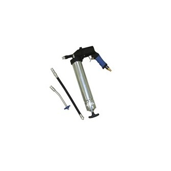 Pistolet à graisse pneumatique avec flexible agrafe