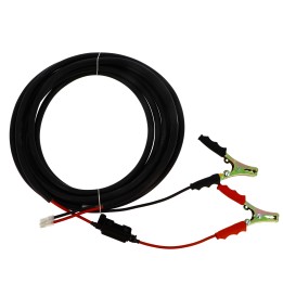 Cable electrique avec pinces longueur 6m section 2x6mm²