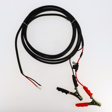 Cable electrique avec pinces longueur 4m 2x2.5mm²