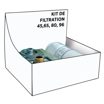 Kit filtration 65L/Minin avec indicateur de colmatage