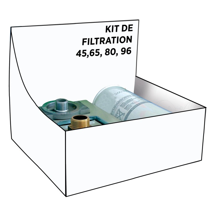 Kit filtration 120L/Minin avec indicateur de colmatage