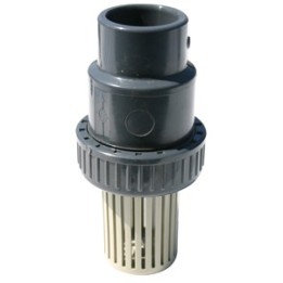 Clapet + crepine pvc vrf femelle diametre 63