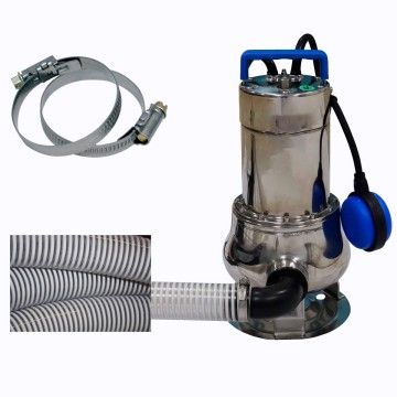 Pompe de relevage 230v 0,75KW Monoph Eaux chargées + Kit accessoires