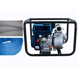 Motopompe Eaux claires 30m3/h + flexibles & refoulement