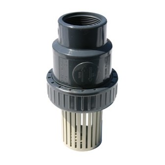 Clapet + crepine pvc vrf femelle 1''1/2