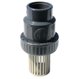 Clapet + crepine pvc vrf femelle 1''1/4