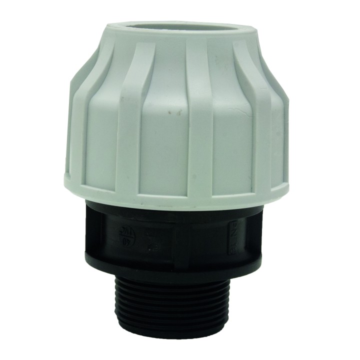 Raccord compression pp male 1''1/2 x 40