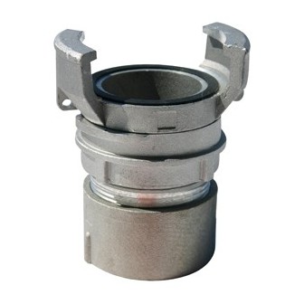 1/2 raccord cannele alu avec verrou dn80