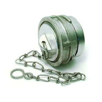 Bouchon a verrou alu pour raccord pompier dn50