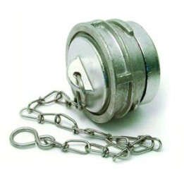 Bouchon a verrou alu pour raccord pompier dn50