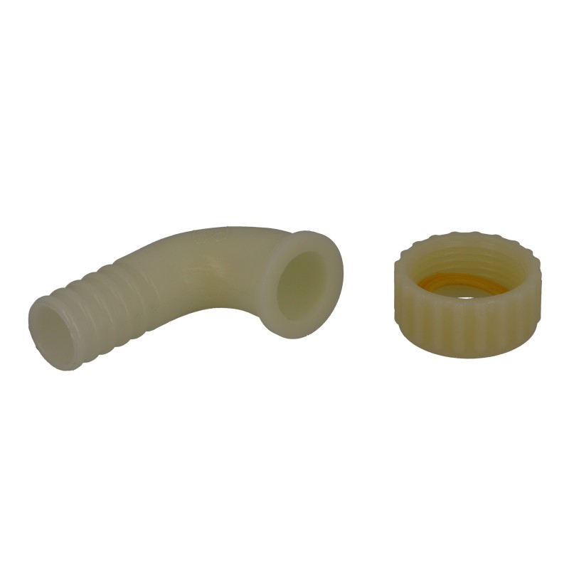 Coude 90° cannele pp femelle 1'' x 22