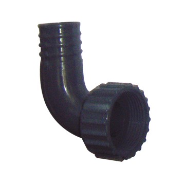 Coude 90° cannele pp femelle 1''1/4 x 30